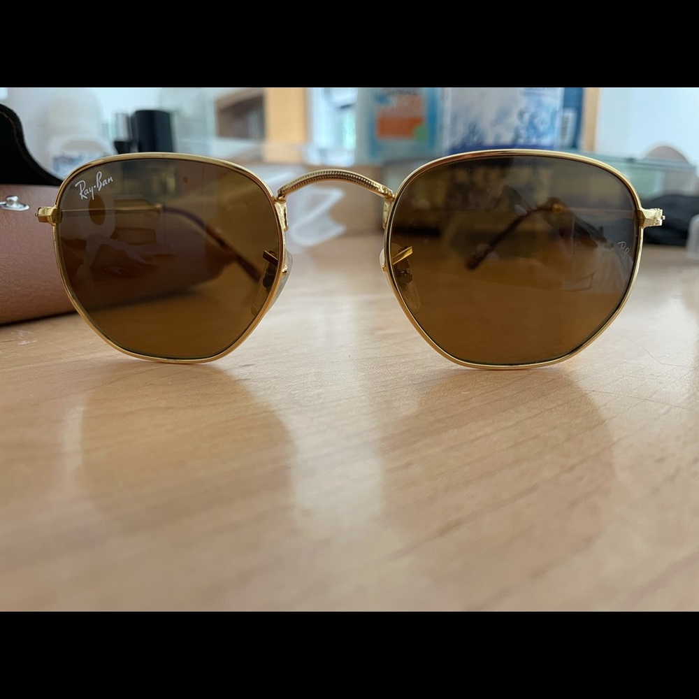 Hexagonal Flat Lenses Ray Bans